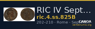 RIC IV Septimius Severus 825B — CANOA