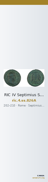 RIC IV Septimius Severus 826A — CANOA