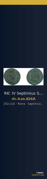 RIC IV Septimius Severus 826A — CANOA