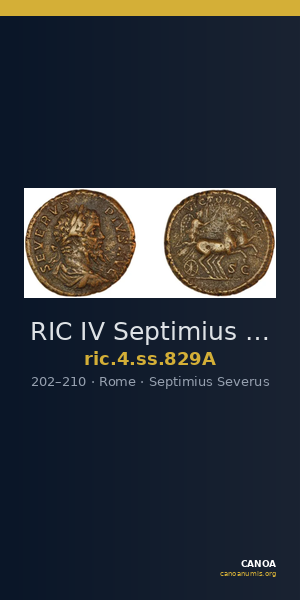 RIC IV Septimius Severus 829A — CANOA