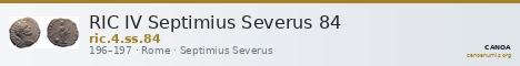 RIC IV Septimius Severus 84 — CANOA