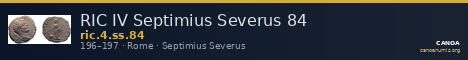 RIC IV Septimius Severus 84 — CANOA