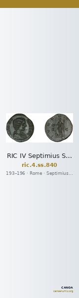 RIC IV Septimius Severus 840 — CANOA