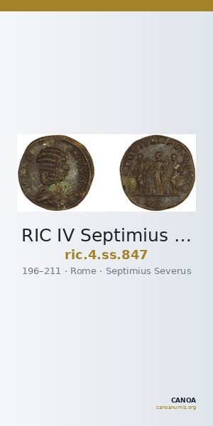 RIC IV Septimius Severus 847 — CANOA