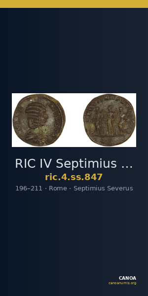 RIC IV Septimius Severus 847 — CANOA