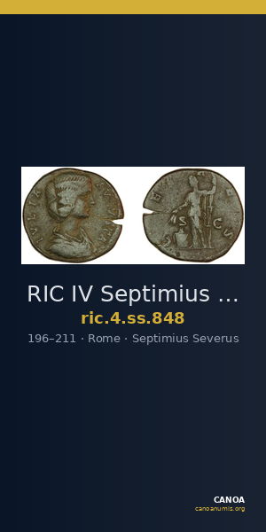 RIC IV Septimius Severus 848 — CANOA