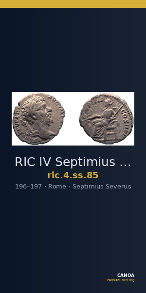 RIC IV Septimius Severus 85 — CANOA