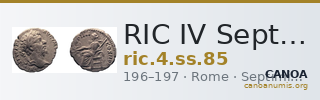 RIC IV Septimius Severus 85 — CANOA