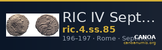 RIC IV Septimius Severus 85 — CANOA
