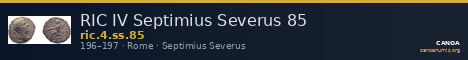 RIC IV Septimius Severus 85 — CANOA