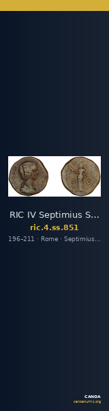 RIC IV Septimius Severus 851 — CANOA