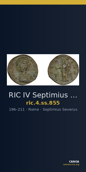 RIC IV Septimius Severus 855 — CANOA