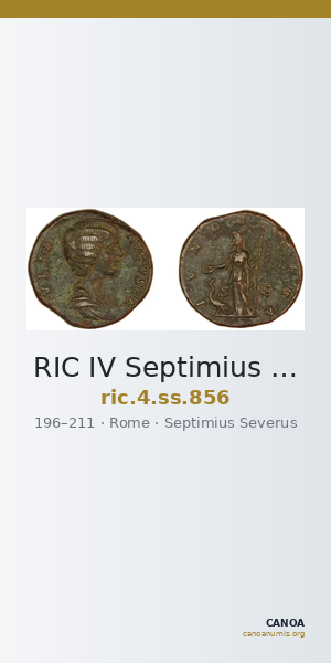 RIC IV Septimius Severus 856 — CANOA