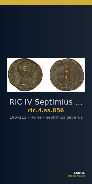 RIC IV Septimius Severus 856 — CANOA