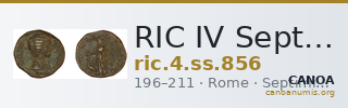 RIC IV Septimius Severus 856 — CANOA