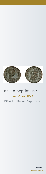 RIC IV Septimius Severus 857 — CANOA