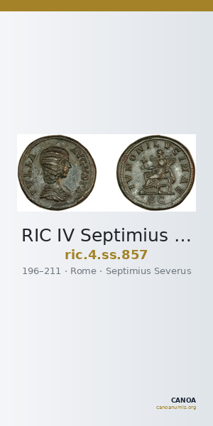 RIC IV Septimius Severus 857 — CANOA