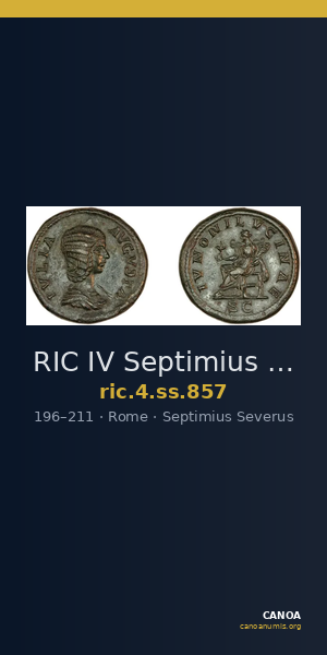 RIC IV Septimius Severus 857 — CANOA