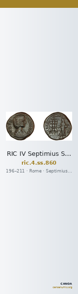 RIC IV Septimius Severus 860 — CANOA