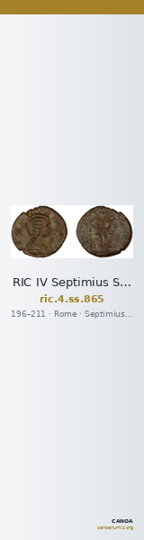 RIC IV Septimius Severus 865 — CANOA