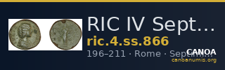 RIC IV Septimius Severus 866 — CANOA