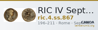 RIC IV Septimius Severus 867 — CANOA