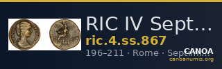 RIC IV Septimius Severus 867 — CANOA