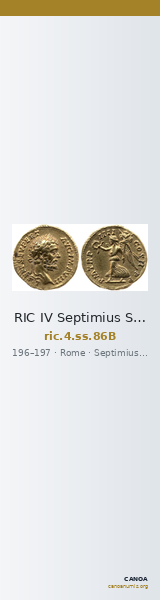 RIC IV Septimius Severus 86B — CANOA
