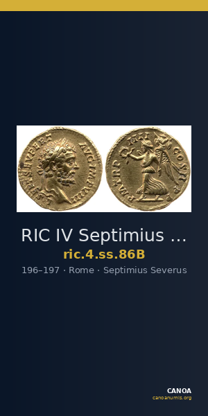 RIC IV Septimius Severus 86B — CANOA