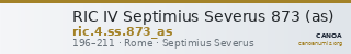 RIC IV Septimius Severus 873 (as) — CANOA