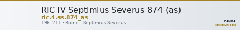 RIC IV Septimius Severus 874 (as) — CANOA