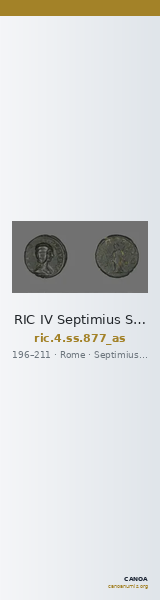 RIC IV Septimius Severus 877 (as) — CANOA