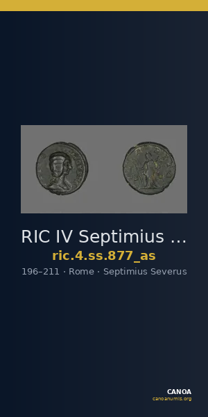 RIC IV Septimius Severus 877 (as) — CANOA