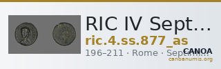 RIC IV Septimius Severus 877 (as) — CANOA