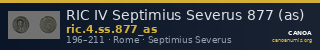 RIC IV Septimius Severus 877 (as) — CANOA