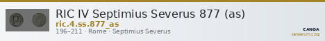 RIC IV Septimius Severus 877 (as) — CANOA