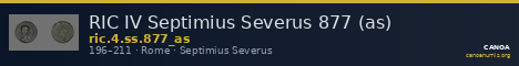 RIC IV Septimius Severus 877 (as) — CANOA