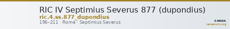 RIC IV Septimius Severus 877 (dupondius) — CANOA