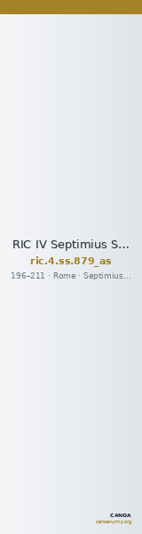 RIC IV Septimius Severus 879 (as) — CANOA