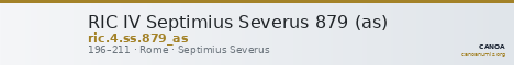 RIC IV Septimius Severus 879 (as) — CANOA