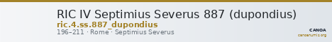 RIC IV Septimius Severus 887 (dupondius) — CANOA