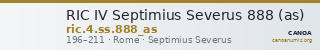 RIC IV Septimius Severus 888 (as) — CANOA