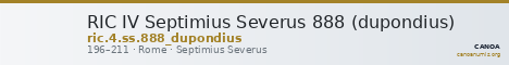 RIC IV Septimius Severus 888 (dupondius) — CANOA