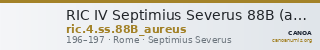 RIC IV Septimius Severus 88B (aureus) — CANOA