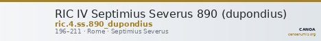 RIC IV Septimius Severus 890 (dupondius) — CANOA