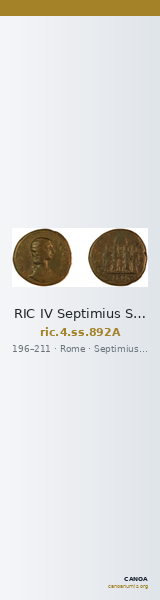 RIC IV Septimius Severus 892A — CANOA