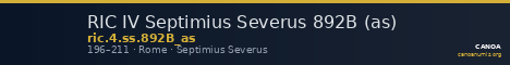 RIC IV Septimius Severus 892B (as) — CANOA