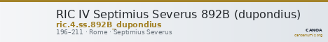 RIC IV Septimius Severus 892B (dupondius) — CANOA
