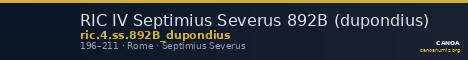 RIC IV Septimius Severus 892B (dupondius) — CANOA