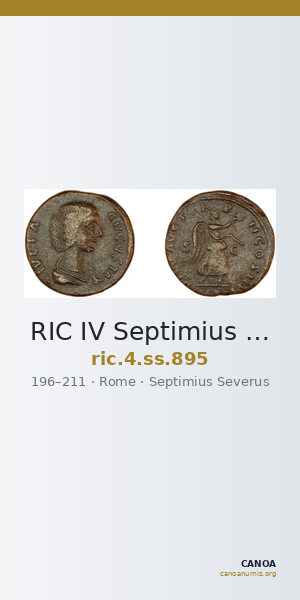 RIC IV Septimius Severus 895 — CANOA